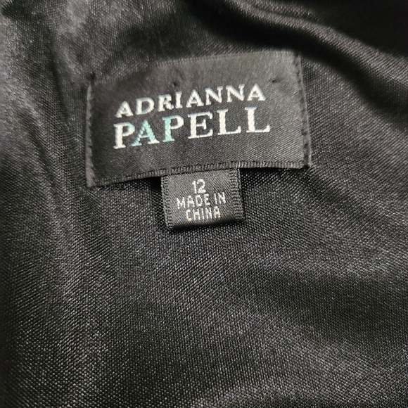 Adrianna Papell blue and yellow stretch mini dress - Picture 5 of 7